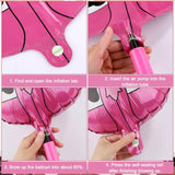 8 Pc Western Themed Party Balloons Cowboy & Cowgirl with Hat and Boot