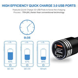 Quick Charge 3 0 2 4A Rapid Car Adapter With 6Ft Type C Cable