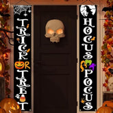 Hanging Halloween Door Decorations 70 Inch Banner Porch Sign Indoor Outdoor Party