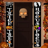 Hanging Halloween Door Decorations 70 Inch Banner Porch Sign Indoor Outdoor Party