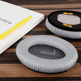 Geekria Replacement Ear Pads for Bose New QuietComfort, QC 45/ 35II/ 35IIGaming/ 35/25/ 15/ SE, AE 2/2i/2w, SoundTrue, SoundLink AE2 Headphones, Ear Cushions with Video Guide (Silver Grey)