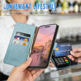 Sky Blue Wallet Case for iPhone Air 6.5"