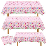 Dinosaur Birthday Party Supplies For Girls - Dinosaur Tablecloth, Decorations In Pink