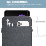 Laptop Sleeve For Surface Pro 12 Inch 2025 New Released, 12.3" Surface Pro 7+/7/6/5/4/3/2/1, Tablet Protective Pocket Bag, Space Gray