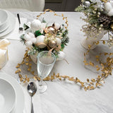 43.7 Yards Gold Leaf Trim Ribbons, Artificial Vine Leaves Christmas Ribbon Trim Rope Spool For Wreath Making, Diy Crafts, Gift Wrapping, Wedding Party, Garland Home Decorations