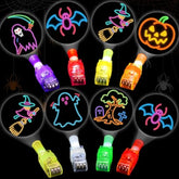36Pcs Halloween Light Up Led Finger Lights, Glow In The Dark Party Favors Toys Bulk For Halloween Goodie Bag Fillers, Trick Or Treat Gifts, Kids Classroom Party Supplies (Colorful)