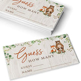 Baby Shower Games β Guess How Many Candy Jar Game, Woodland Forest Animals Theme, 50 Cards & Sign
