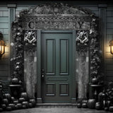 3Pcs Halloween Cemetery Archway Banners Gothic Outdoor Sign Party Decorations Set