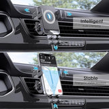 Wireless Car Charger, 15W Fast Charging Auto-Clamping Car Charger Phone Mount Air Vent Cell Phone Holder Compatible Iphone 16/15/14/13/13 Pro/12 Pro/12/11, Samsung Galaxy S23/S22/S21/S20, Etc