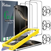 3-Pack Tempered Glass Screen and Camera Lens Protector for iPhone 16 Pro Max
