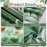 Sage Green Birthday Backdrop β 71"x43" Eucalyptus Banner for Baby Shower or Party Decor
