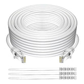Cat 6 Ethernet Cable 150 Ft-White, High Speed Internet Cable (6 Colors For Sel