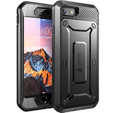 SUPCASE Unicorn Beetle Pro Series Case Designed for iPhone 7 / 8 / iPhone SE 2 (2020) / iPhone SE 3 (2022), Full-body Rugged Holster Case with Built-in Screen Protector (Black)