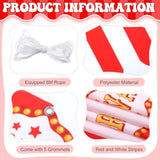 4 Pcs Carnival Awning Decorations Circus Tent Wall Decor Hanging Banners Red And White Stripe Canopy Stand Sign Circus Carnival Theme Party Supplies, 9.84 X 78.74
