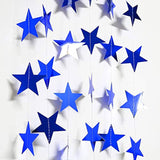 Rpual Blue Moon Star Garland Decorations Hanging Twinkle Little Star Birthday Baby Shower Graduation Party Decor Banner Stars Starry Night Eid Ramadan Muburak Celestial Theme Backdrop