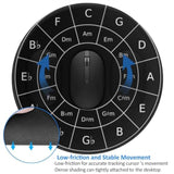 Circle Of Fifths For Musicians Mouse Pad, Music Mouse Pads For Desk, Stitched Edge Mousepad With Non-Slip Rubber Base, Gaming Mouse Mat For Computer Laptop Home Office