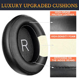 Earpads Replacement For Sennheiser Momentum 3 Wireless Noise Cancelling Over/Around-Ear Headphones, Ear Pads Cushions With Soft Protein Leather, Noise Isolation Memory Foam - Black