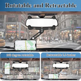 Car Phone Mount for Rearview Mirror Rotatable Retractable 4-7 Inch Phones