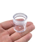 8Pcs 10Ml/0.35Oz Clear Acrylic Empty Paint Container Mini Paints Pot Slime Containers Paint Slime Cup Airtight Paints Storage Bead Craft Storage Container With Lids For Kid Classroom Art Craft