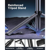 71" Phone Tripod,Tripod For Iphone With Fill Light And Rechargeable Remote,Aluminum Selfie Stick Phone Stand Compatible With Cell Phone/Camera/Ring Light/Dji/Gopro