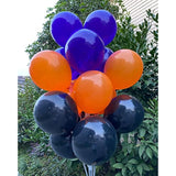 100 Pack 12 Inch Black Orange Purple Latex Balloons Halloween Party Decorations