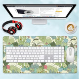Wild Cactus Gaming Mouse Pads Stitched Edges Design Office Decor Xl Large Mouse Pad For Laptop Computers Desk Writing Mat For Office & Home 31.5X 11.8