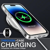 Jetech Case For 14 Pro Max 6.7-Inch, Non-Yellowing Shockproof Phone Bumper Cover, Anti-Scratch Clear Back (Clear)