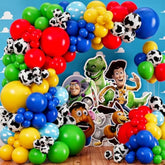 All-In-1 Toy Story Balloons Arch Kit For It'S A Boy Story Baby Shower Decorations Theme – Toys Story Balloon Garland Kit With Cloud & Cow Toy Story Balloons For First Boy Story Birthday Party Supplies