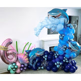 60pcs Blue Balloon Set – 12" Metallic, Navy, Pearl & Pastel Balloons for Party Decorations