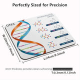 Dna Bases Science Office/Gaming Mouse Pad 9.5"X7.9", Anti-Slip Mat For Desk, Educational Chemistry Biochemistry Biotechnology Spiral Genetic