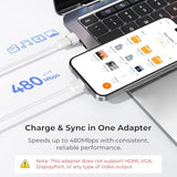 Type C Female to A Male Cable Converter for Apple & Samsung Cell Phones