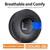 Replacement Earpads Ear Cushion Compatible With Jabra Revo Wireless/Wired I Thicker Memory Foam (Cooling Gel Mesh)