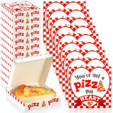 50 Pcs Valentines Heart Mini Pizza Box Square Cardboard Pizza Box Small Cookie Boxes For Valentine Celebrations Party Favors Birthdays Weddings,(3.54 X 3.54 X 0.78 Inches)