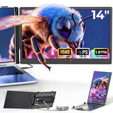 Laptop Screen Extender, 14 Fhd 1080P Portable Monitor For Laptop With 100% Srgb, Dual Screen Extender For Laptop 1317.3, Plug & Play External Monitor, Business Travel & Home Office