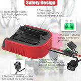 2 Pack Power Wheel Adapter For Craftsman 20V Battery,Dock Battery Adapter With Fuse, Wire Terminal,14 Gauge Wire Power Convertor For Rc Car, Robotics, Diy Use, And Work Lights