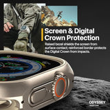 Aircraft-Grade Aluminum Rugged Case For Apple Watch Ultra 2, Apple Watch Ultra 49Mm | 2 In 1 Metal Hard Shell With Shockproof Inner Bumper For Max Protection, Odyssey - Midnight Black