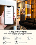 Smart Plug With Remote, 2.4Ghz Wi-Fi & Rf433 Wireless Remote Control Outlet Light Switch No Neutral Wire Required, Works With Smart Life/Tuya App, Compatible With Alexa/Google Home, White