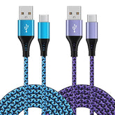 2Pack 6Ft Fast Usb Type C Cable Phone Charger Charging Cord For Compatible Motorola Moto G10 G9 G8 G7 Power Plus Play, Edge 2025, G Power/Stylus/Razr, G6 X4 Z4 Z3 Z2 Z Play Force Droid