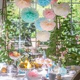 Pastel Tissue Paper Pom Poms - Hanging Paper Flowers For Rainbow Pastel Birthday Decorations, Baby Shower Decor, Easter Party Decor And Classroom Decorations By (20Pc)