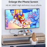 Mhl Micro Usb To Hdmi Cable Adapter, Mhl 5Pin Phone To Hdmi 1080P 4K Video Gra