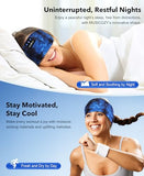 Sleep Headphones Bluetooth 5.4 Headband, Wireless Earphones Sweat Resistant Earbuds With Ultra-Thin Hd Stereo Speaker For Workout Running(Tie-Dye Blue)