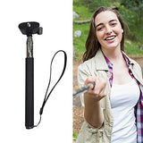 Portable 37 Inch Selfie Stick Phone Tripod Stand, Universal 360 Rotation Extendable Selfie Stick with Rubber Non Skid Feet Super Strong Support