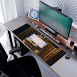 Owl Book Gaming Mouse Pad, Desk Mat, Non-Slip Rubber Base Cool Aesthetic Mousepads For Computer Laptop Keyboard Office School Home Desktop Accessories Decor 31.5" X 11.8"