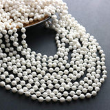 24 Pcs 7Mm White Pearl Bead Necklaces, Bulk Faux Pearl Necklaces, Mardi Gras Beaded Necklaces For Wedding, Birthday, Tea Party Favors, Gatsby Theme Decorations