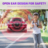 Kids Bluetooth 5.2 Open Ear Headphones 85dB Waterproof 20H Playtime Purple
