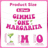 Gimmie One Margarita Banner, Pink Glitter Bachelorette and Birthday Party Decor