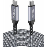 15Ft Usb C To Usb C Cable 100W For Iphone 15, Type C Fast Charging,Long Braided,Charger Cord Compatible With Samsung Galaxy S24 S23,Note 20,Google Pixel 8 Pro,Macbook Pro/Air,Ipad Pro/Air,Moto G7 Plus