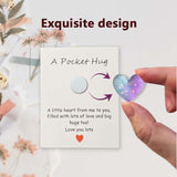 Pocket Hug Cards With Greeting Cards For Long Distance Relationship, Boyfriend Girlfriend, Family & Friends, Gift For Him Her (Purple Blue)