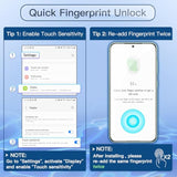 2-Pack Privacy Screen Protector for Samsung S25 Plus 5G, Anti-Spy, Tempered Glass, Fingerprint ID