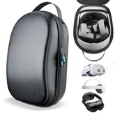 Carrying Case For Meta Quest 3S/Quest 3/Quest 2 Vr Headset, Controller, Original Head Strap, Carbon Fiber Hard Shell Pouch With Lightweight Portable Protection For Travel Storage